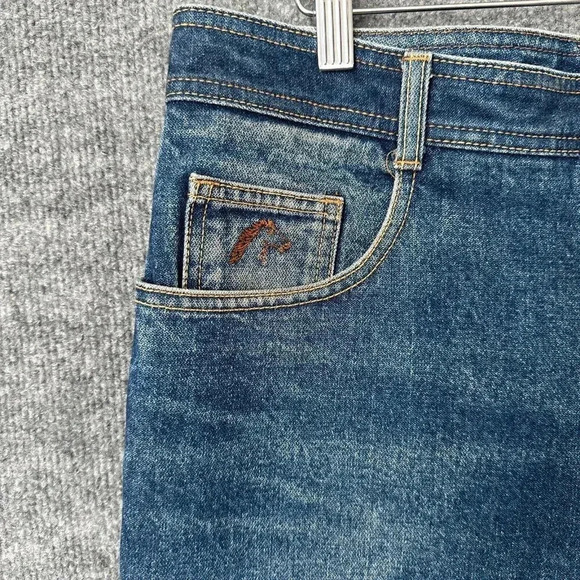 Vintage 80s Jordache Jeans Mens 34 x 27 Horse Head Straight Leg Faded Denim - Picture 4 of 16